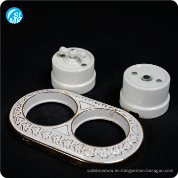 Piezas de lámpara esmaltadas Interruptor de pared de cerámica de esteatita Productos de cerámica